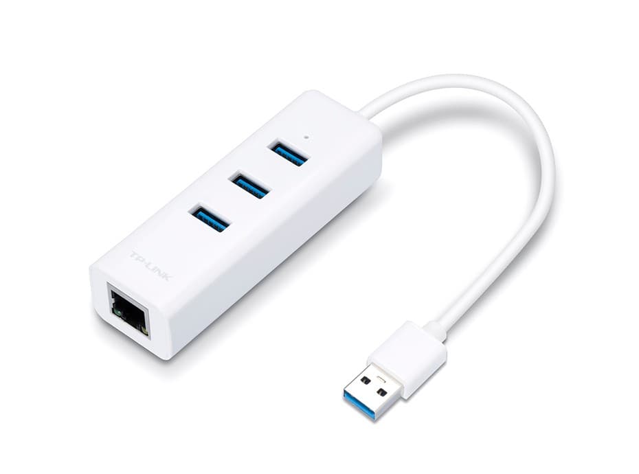 Karta sieciowa USB TP-Link UE330 z 3-portowym hubem USB 3.0