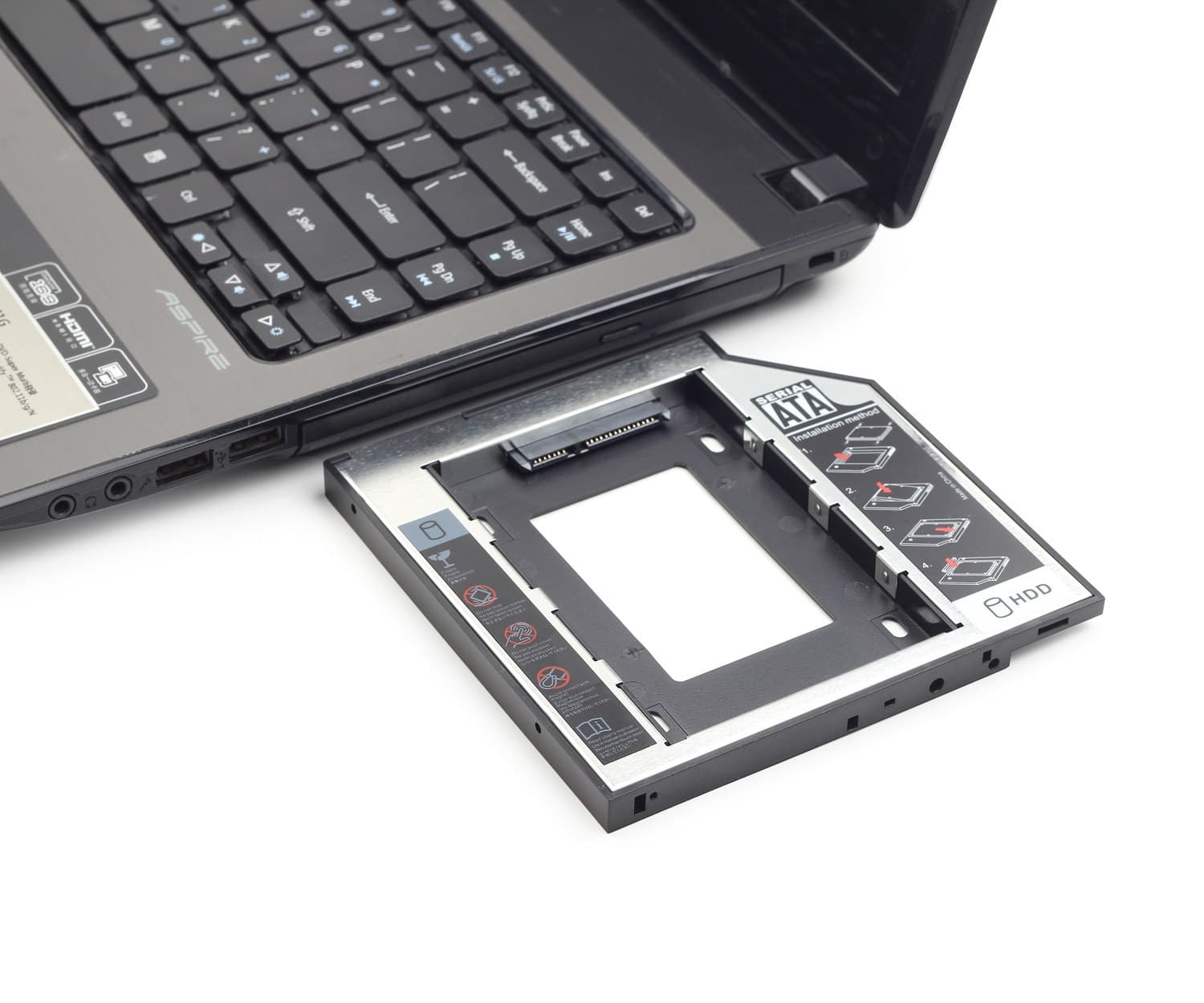 Adapter, ramka na dysk HDD i SSD 5.25&amp;quot; do 2.5&amp;quot; Gembird MF-95-02