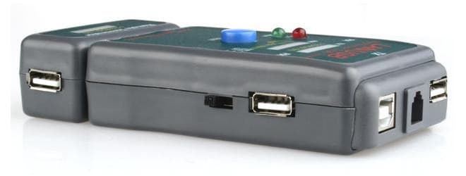 Tester kabli RJ-45, RJ-11, UTP, STP, USB AA/AB Gembird NCT-2