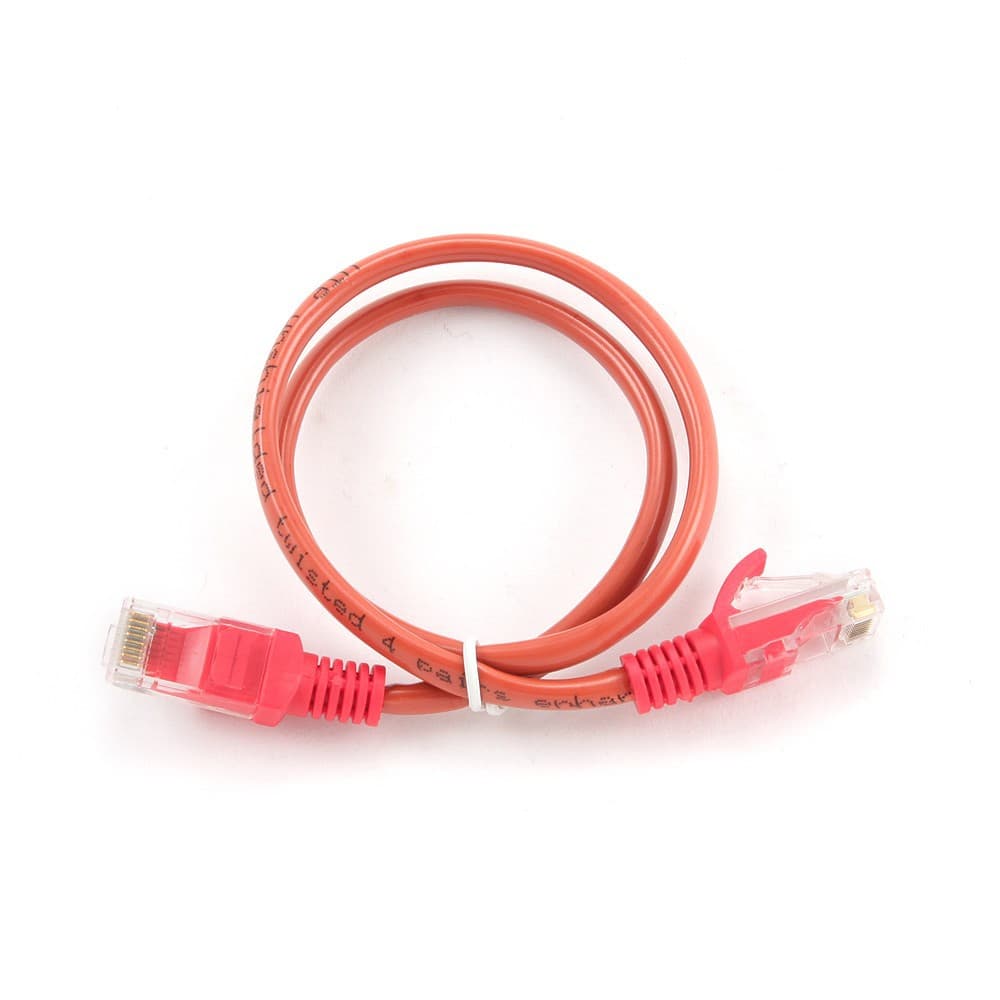 Kabel sieciowy UTP Gembird PP12-0.5M/R kat. 5e, Patch cord RJ-45 (0,5 m)