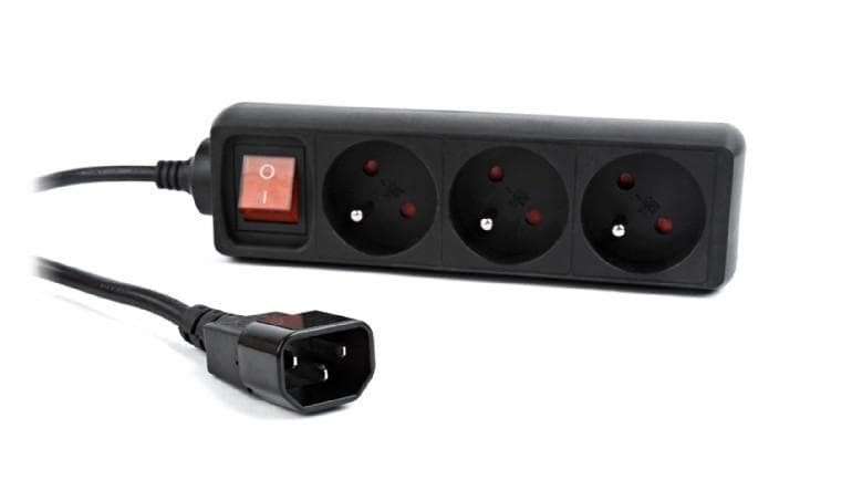Listwa zasilająca UPS Gembird EG-PSU3F-01 (0.6m)
