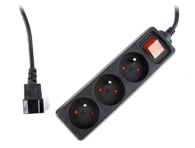 Listwa zasilająca UPS Gembird EG-PSU3F-01 (0.6m)