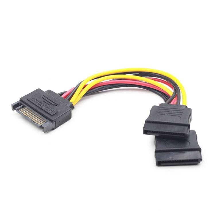 Kabel zasilający Serial ATA podw&amp;oacute;jny 0,15m Gembird