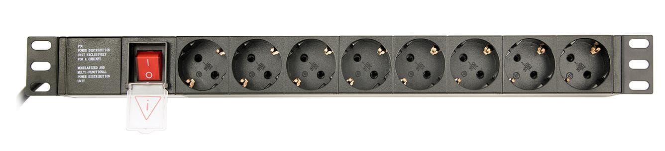 Listwa zasilająca do szaf Rack (PDU) Gembird EG-PDU-014-C14 wtyk C14 1U (3m)
