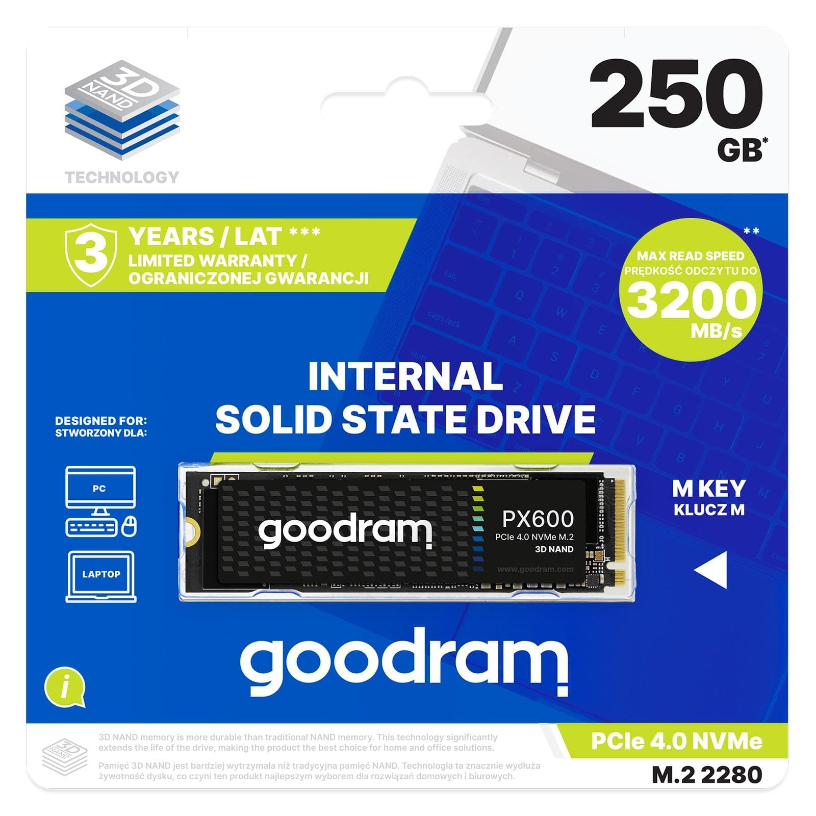 Dysk SSD Goodram PX600 250GB