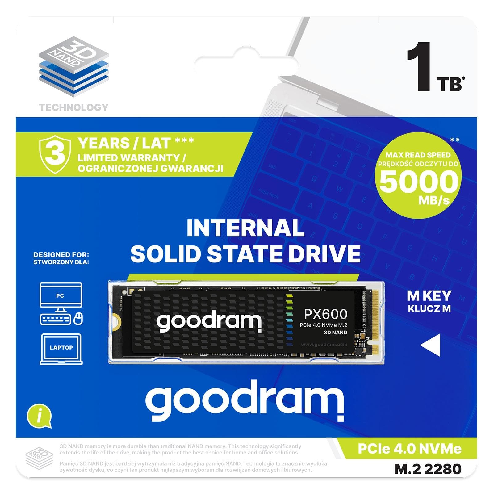 Dysk SSD Goodram PX600 1TB