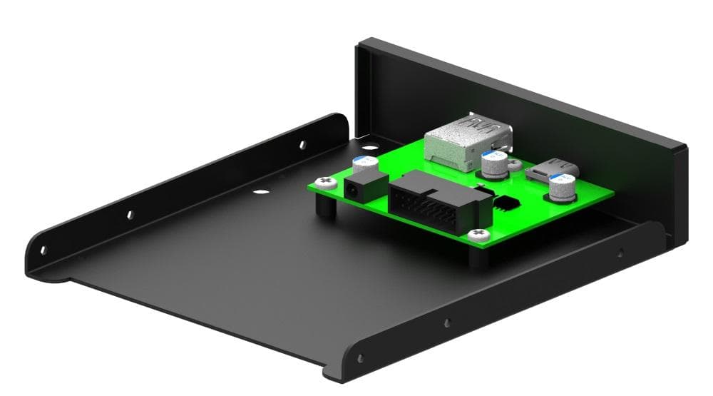 Panel przedni Gembird 3,5'' USB 3.1 Typ-A + Typ-C