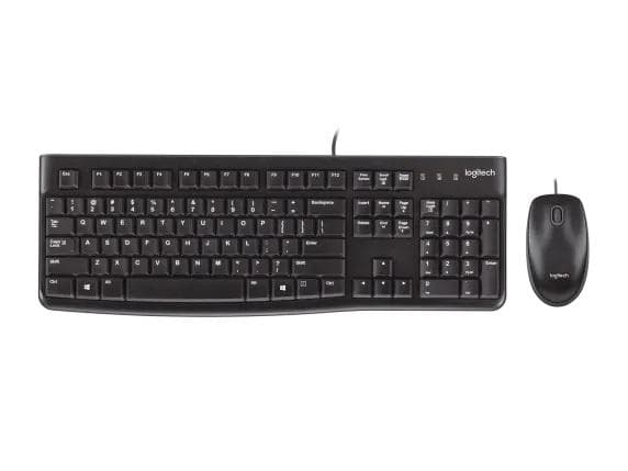 Zestaw klawiatura i mysz Logitech MK120 USB (czarny)