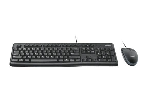 Zestaw klawiatura i mysz Logitech MK120 USB (czarny)