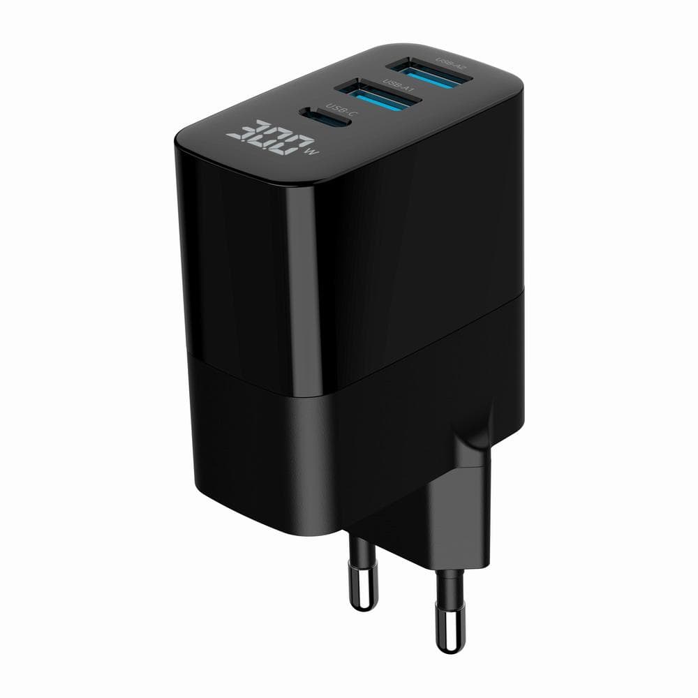 Ładowarka sieciowa Gembird TA-UC-PDQC30LCD-BK-02 czarna