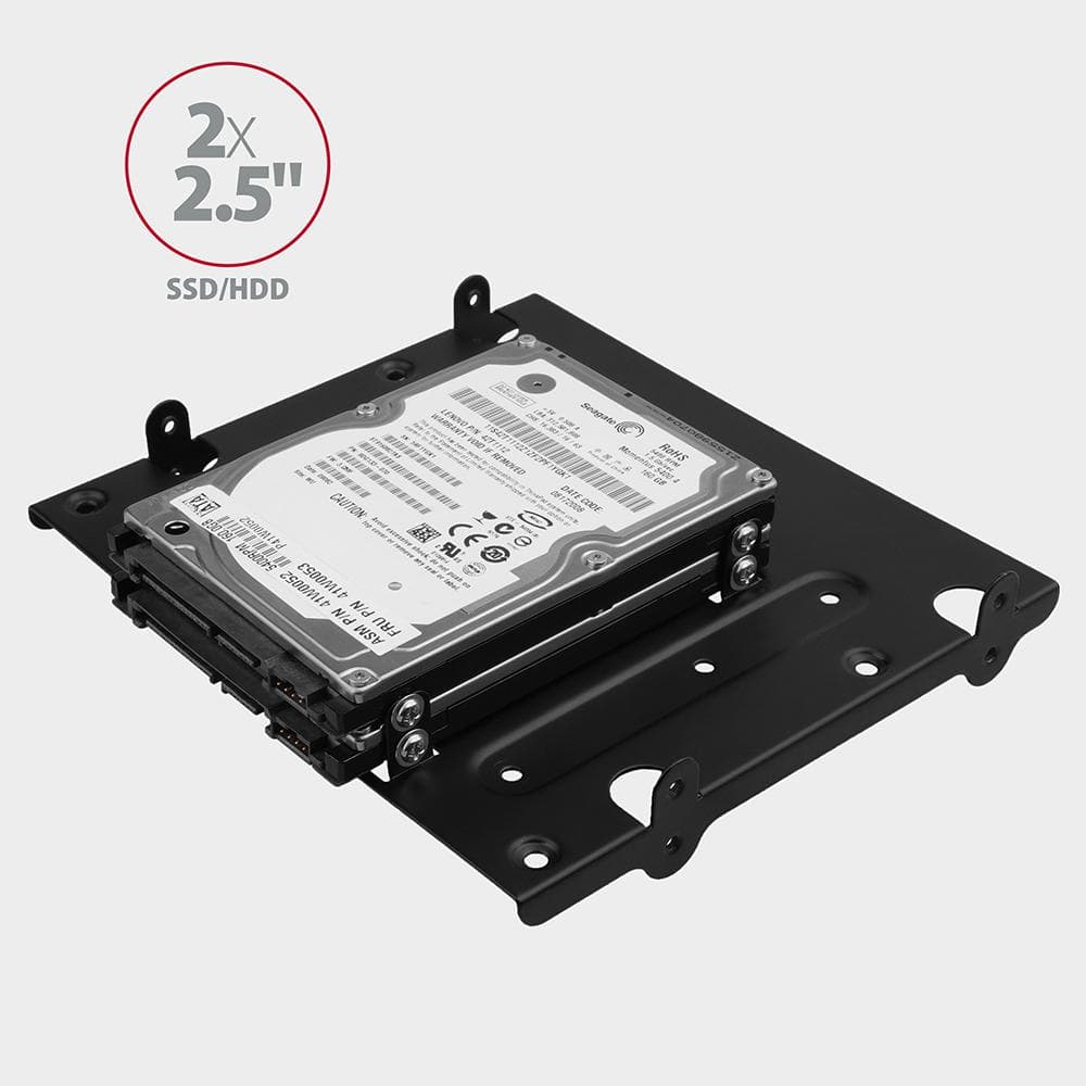 Adapter dysk&amp;oacute;w Axagon z 5,25&amp;quot; do 4x2,5&amp;quot; lub 2x2,5&amp;quot;+1x3,5&amp;quot; HDD czarna