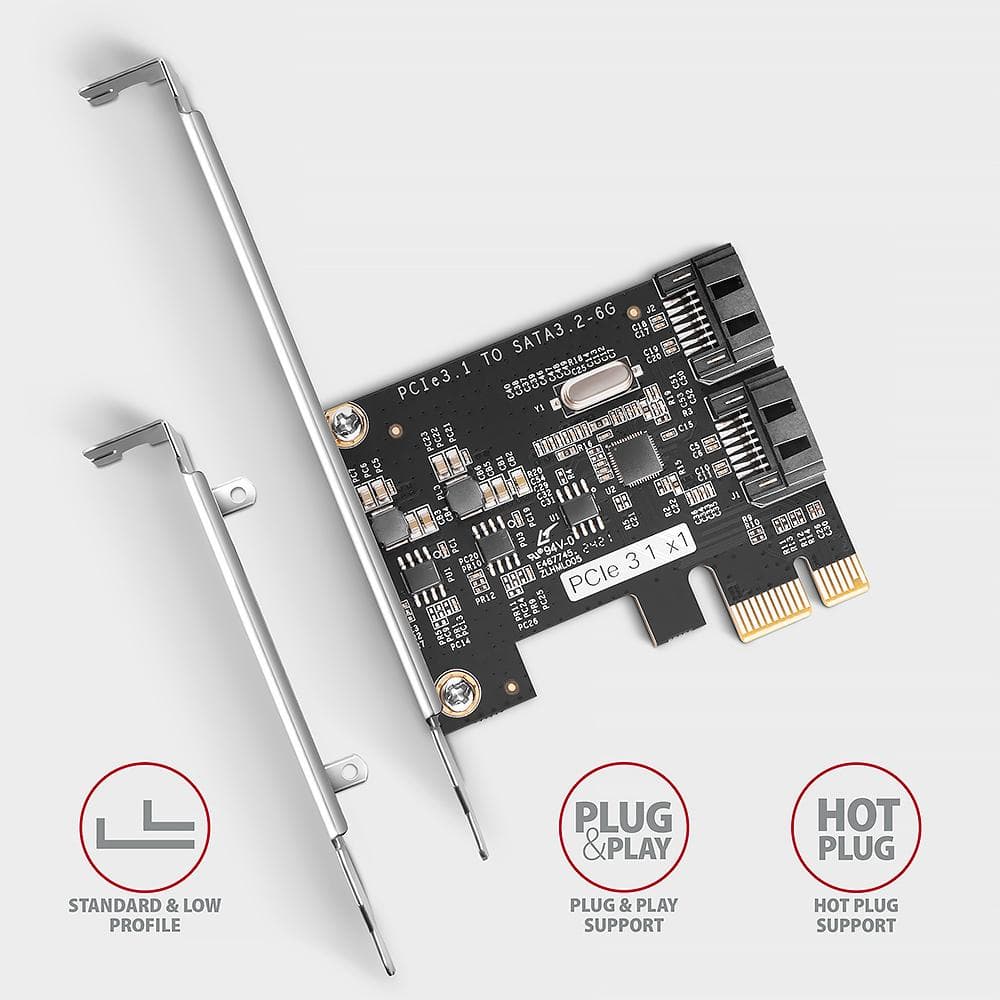 Adapter wewnętrzny Axagon PCES-SJ2 PCIe do 6x SATA 6Gb/s