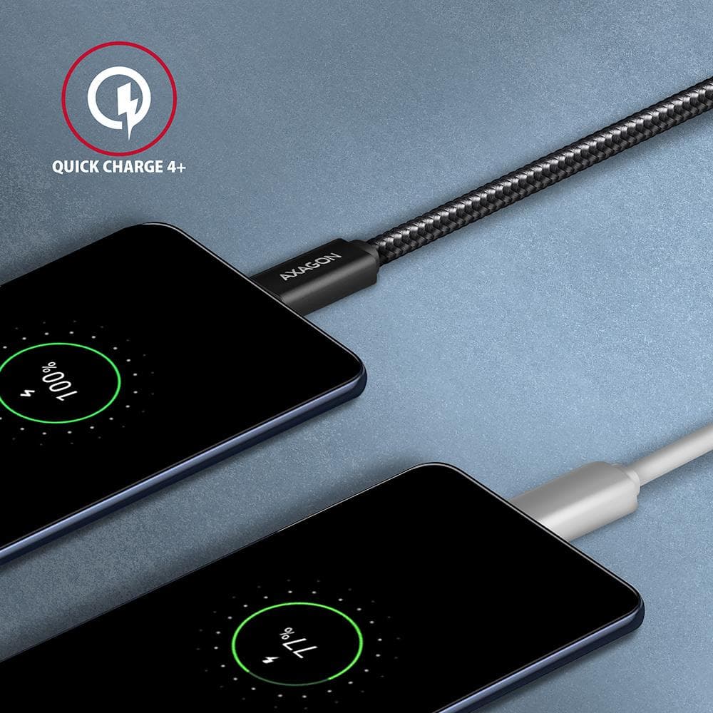 Kabel USB-C 3.2 Gen 2 PD 100W, 5A, 1m czarny Axagon
