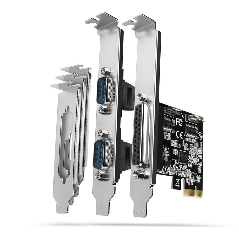 Kontroler port&amp;oacute;w PCI-Express Axagon 1x port r&amp;oacute;wnoległy LPT + 2x porty szeregowy RS232