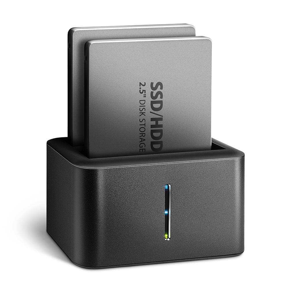 Stacja dokująca Axagon ADSA-D25 USB-A 3.2 Gen1 do 2x SATA 6Gbps 2,5&amp;quot; SSD/HDD z funkcją klonowania
