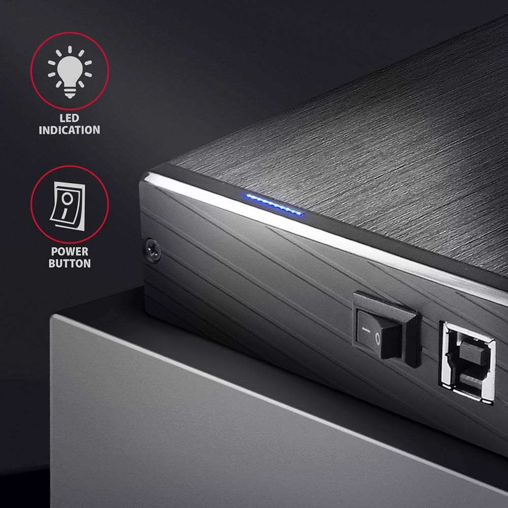 Obudowa zewnętrzna Axagon do dysk&amp;oacute;w HDD 3,5&amp;quot; SATA 2 (3Gbit/s) /USB3.2 Gen1