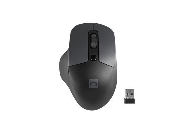 MYSZ BLACKBIRD 2  bezprzewodowa optyczna, Silent, 1600 DPI, 6 przyciskw, USB, czarna / NATEC
