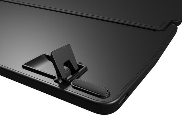 Klawiatura Ergonomczna PORIFERA, Slim, bezprzewodowa 2.4 GHz, BT 5.0,  podświetlana, czarna