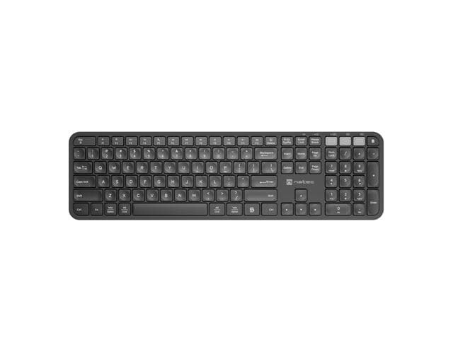 Zestaw bezprzewodowy klawiatura + mysz OCTOPUS 2, Slim&amp;amp;Silent, BT 5.0, 2.4 GHz, czarny