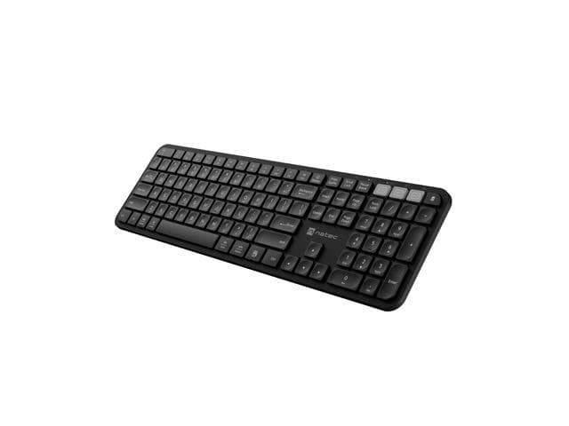 Zestaw bezprzewodowy klawiatura + mysz OCTOPUS 2, Slim&amp;amp;Silent, BT 5.0, 2.4 GHz, czarny