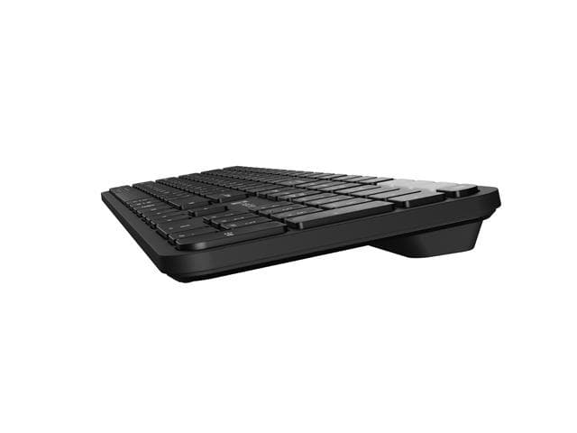 Zestaw bezprzewodowy klawiatura + mysz OCTOPUS 2, Slim&amp;amp;Silent, BT 5.0, 2.4 GHz, czarny
