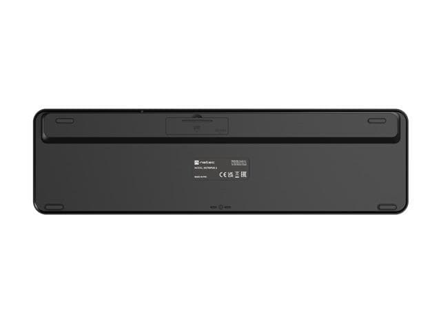 Zestaw bezprzewodowy klawiatura + mysz OCTOPUS 2, Slim&amp;amp;Silent, BT 5.0, 2.4 GHz, czarny