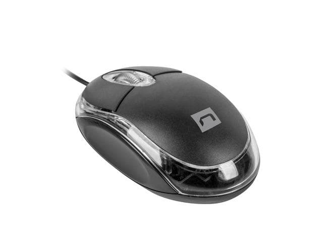 Mysz VIREO 2  przewodowa optyczna,  3 przyciski,  USB, czarna