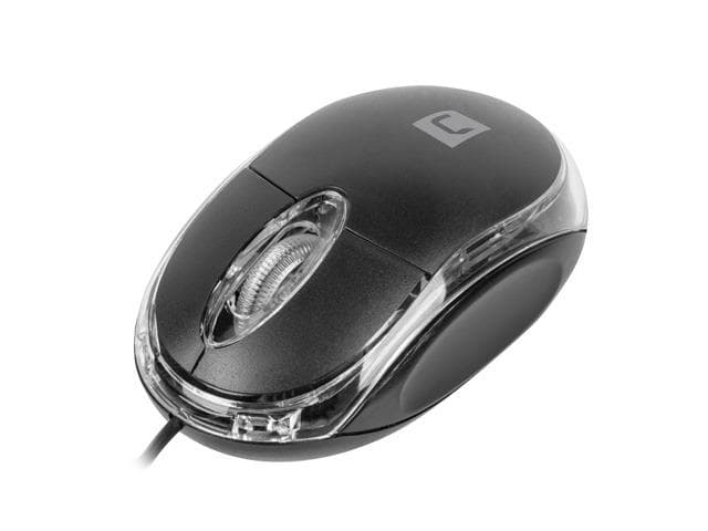Mysz VIREO 2  przewodowa optyczna,  3 przyciski,  USB, czarna