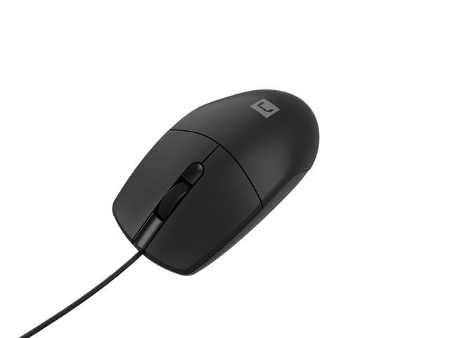 Mysz RUFF PLUS  przewodowa optyczna, 1200 DPI, 3 przyciski, USB, 1.8m czarna