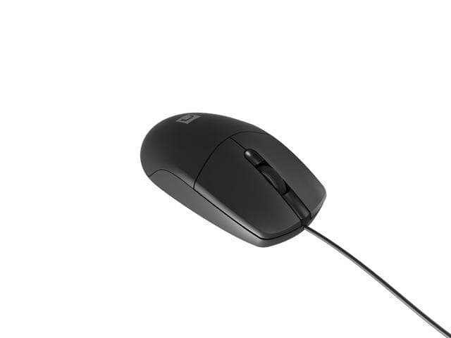 Mysz RUFF PLUS  przewodowa optyczna, 1200 DPI, 3 przyciski, USB, 1.8m czarna
