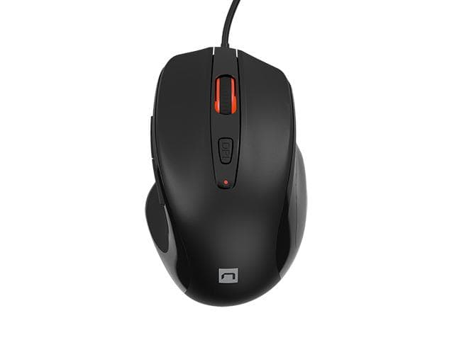 Mysz PIGEON 2  przewodowa optyczna, 4000 DPI, 6 przycisk&amp;oacute;w, programowalna,  USB, 1.8m czarna