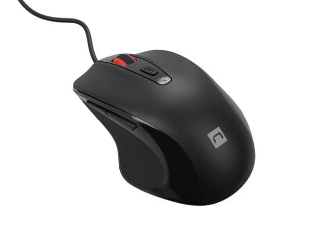 Mysz PIGEON 2  przewodowa optyczna, 4000 DPI, 6 przycisk&amp;oacute;w, programowalna,  USB, 1.8m czarna