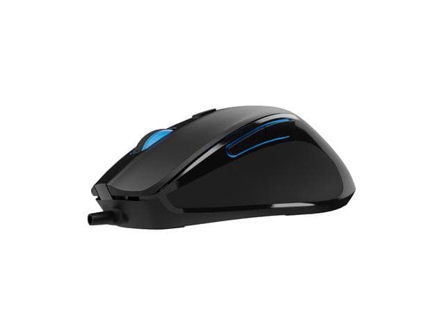Mysz PIGEON 2  przewodowa optyczna, 4000 DPI, 6 przycisk&amp;oacute;w, programowalna,  USB, 1.8m czarna