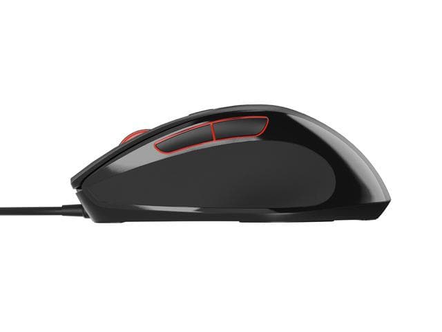 Mysz PIGEON 2  przewodowa optyczna, 4000 DPI, 6 przycisk&amp;oacute;w, programowalna,  USB, 1.8m czarna