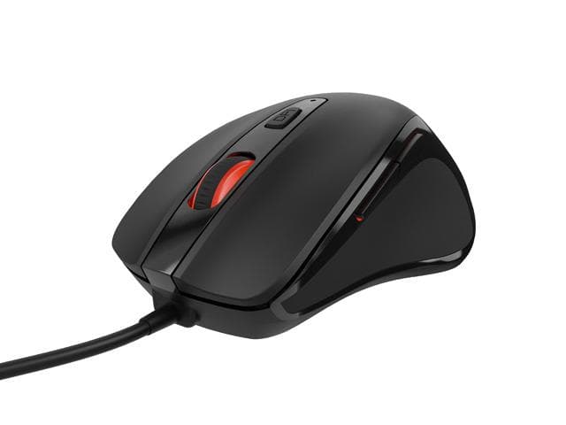 Mysz PIGEON 2  przewodowa optyczna, 4000 DPI, 6 przycisk&amp;oacute;w, programowalna,  USB, 1.8m czarna