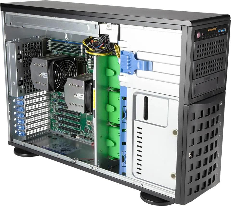 Serwer NTT Tytan 4208S25  --- TOWER / 4U, 8 x SATA RAID 1,10,5, Xeon&amp;reg; 4410T, 2 x 960GB SSD, 2 x 32GB RAM DDR5, 2 x LAN RJ45