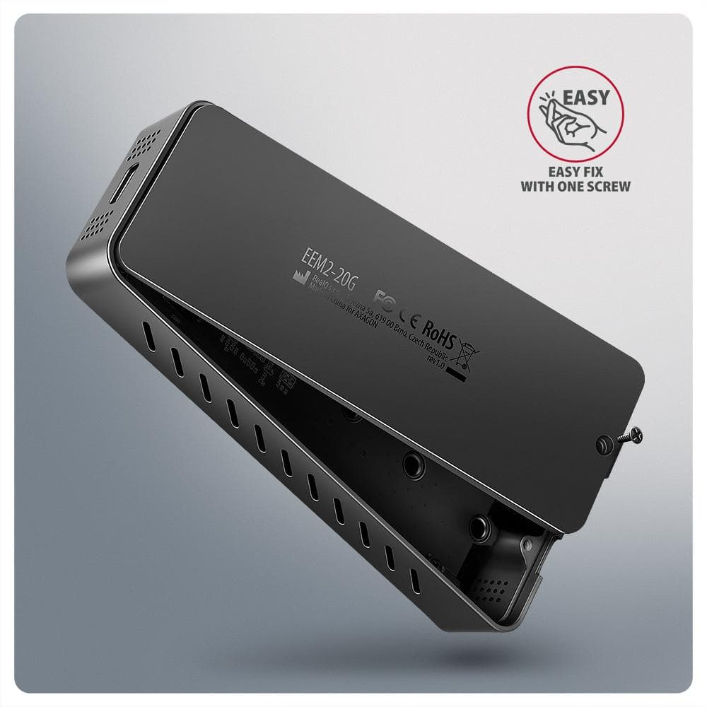 Obudowa zewnętrzna Axagon EEM2-20G do dysk&amp;oacute;w M.2 NVMe / USB-C 3.2