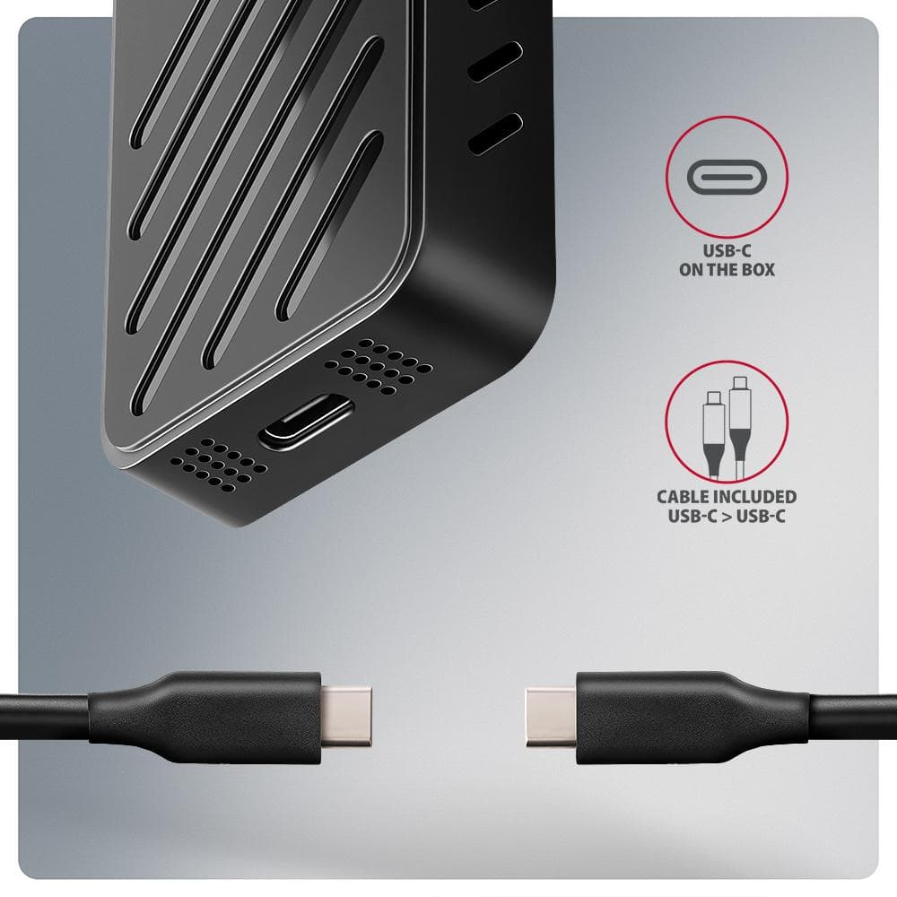 Obudowa zewnętrzna Axagon EEM2-20G do dysk&amp;oacute;w M.2 NVMe / USB-C 3.2