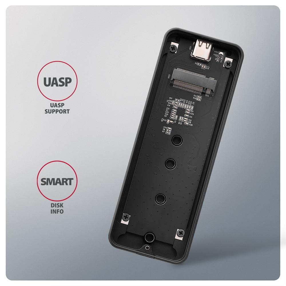Obudowa zewnętrzna Axagon EEM2-20G do dysk&amp;oacute;w M.2 NVMe / USB-C 3.2