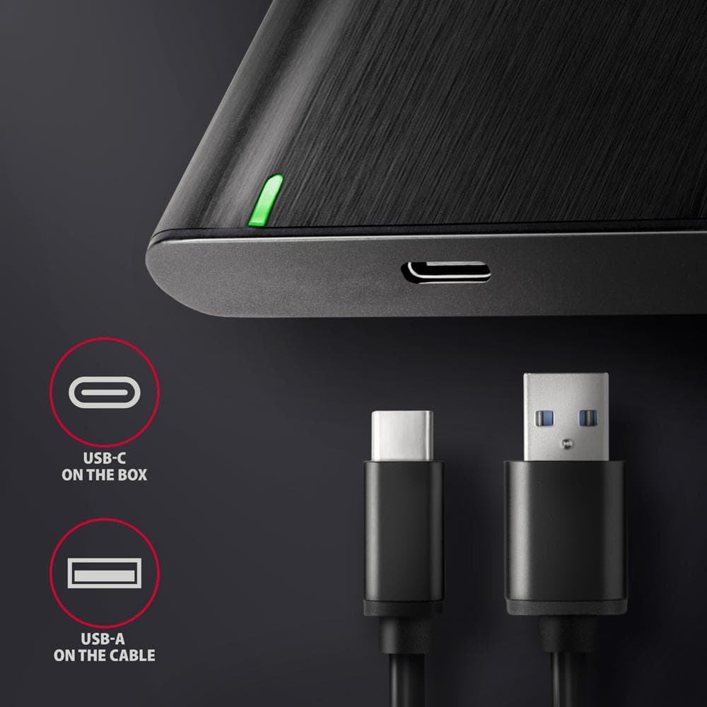 Obudowa zewnętrzna Axagon EE25-A6C do dysk&amp;oacute;w SSD/HDD 2,5&amp;quot; SATA 3.1 (6Gbit/s) /USB3.2 Gen1 czarna
