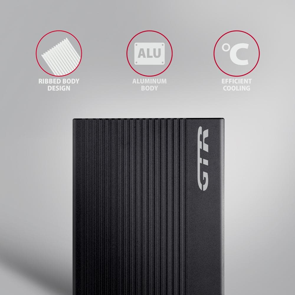 Obudowa zewnętrzna Axagon EE25-GTR do dysk&amp;oacute;w SSD/HDD 2,5&amp;quot; SATA 3.1 (6Gbit/s) /USB3.2 Gen2