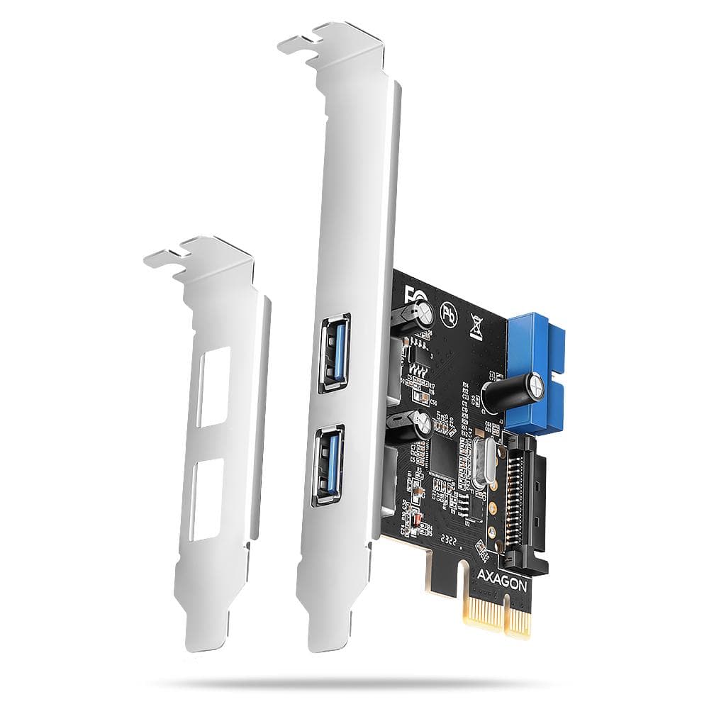 Kontroler PCIe 2+2x Axagon PCEU-232RS USB 3.2 Gen 1 SP &amp;amp; LP