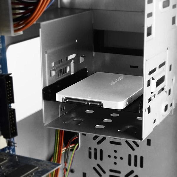 Wewnętrzna obudowa montażowa 2,5&amp;quot; Axagon RSS-M2SD z interfejsem SATA do dysk&amp;oacute;w SSD M.2 SATA srebrna