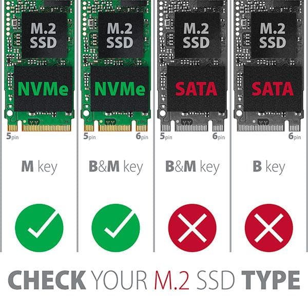Obudowa zewnętrzna Axagon EEM2-UG2 M.2 SATA SSD/ USB-C 3.2 G2 czarno-srebrny
