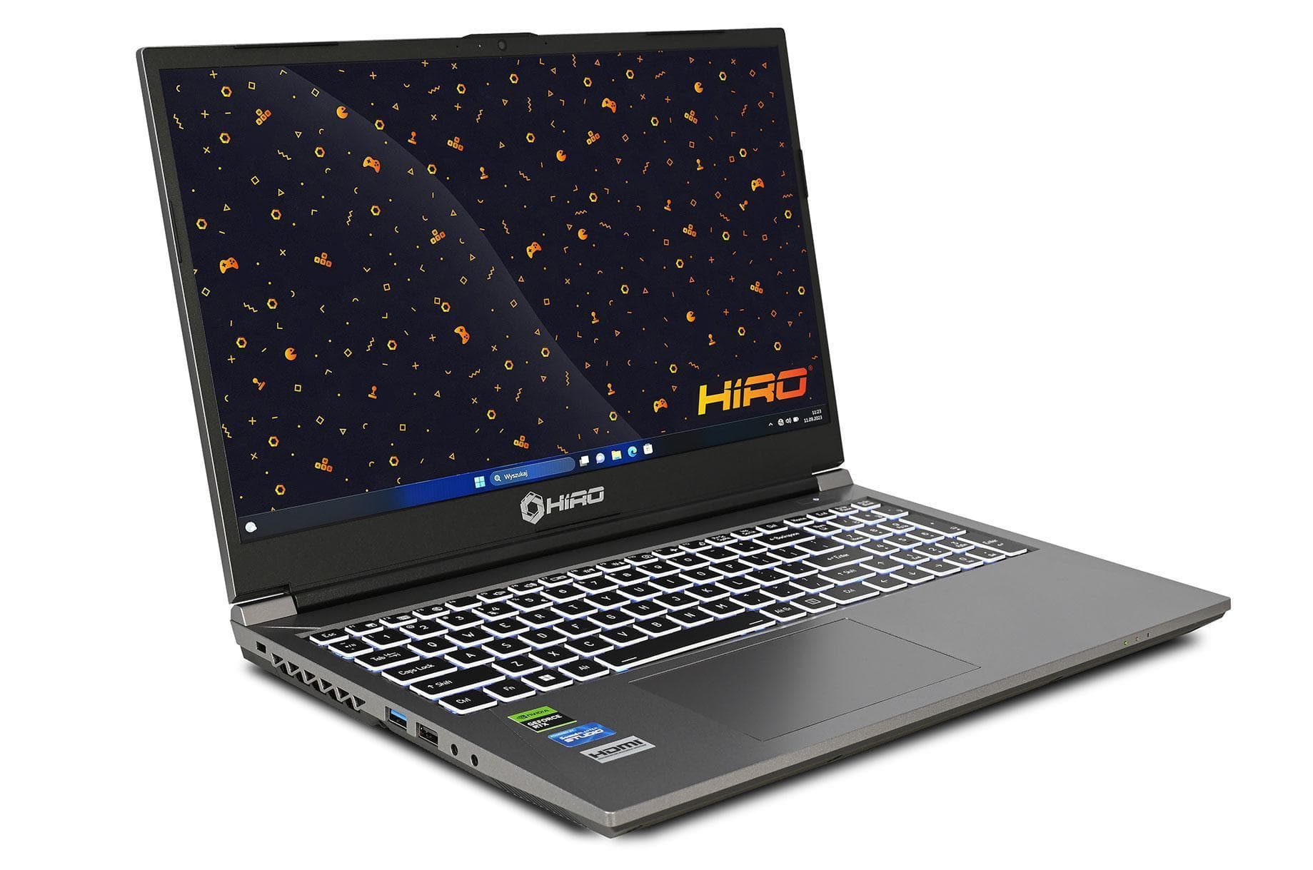 Laptop gamingowy HIRO KX550 15,6'', 144Hz, i7 13620H, RTX 4050 6GB, 16GB RAM, 1TB SSD M.2, W11H