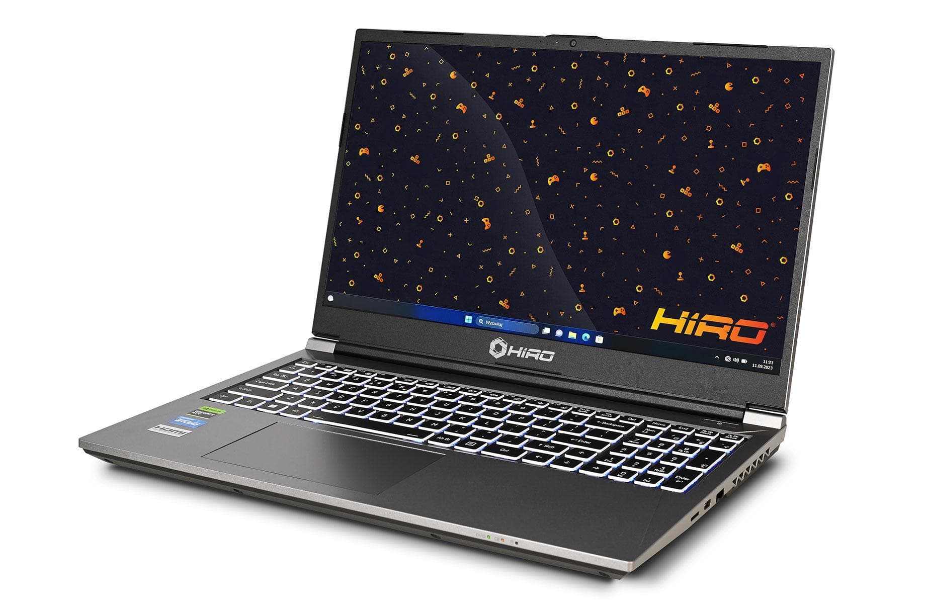 Laptop gamingowy HIRO KX560 15,6'', 144Hz, i7 13620H, RTX 4060 8GB, 32GB RAM, 1TB SSD M.2, W11H