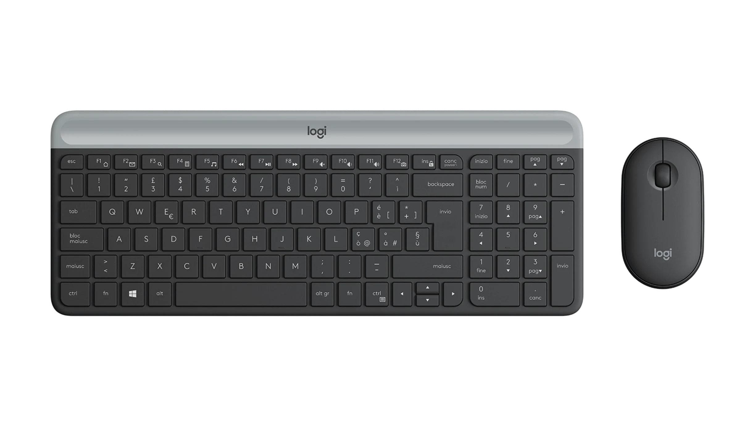 Zestaw bezprzewodowy Logitech MK470 Slim&amp;amp;Silent grafitowy