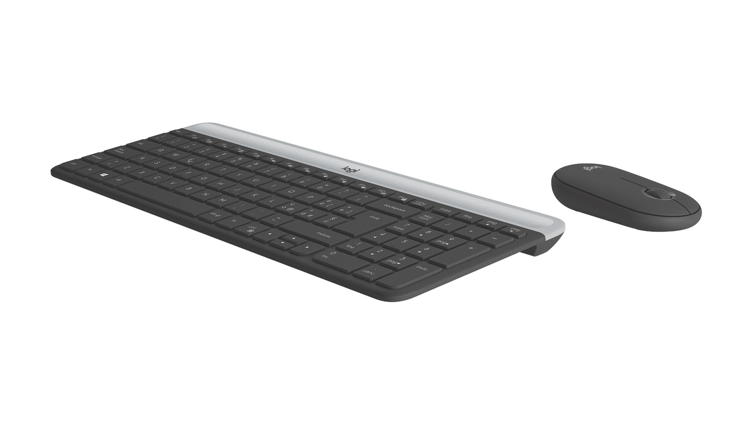 Zestaw bezprzewodowy Logitech MK470 Slim&amp;amp;Silent grafitowy