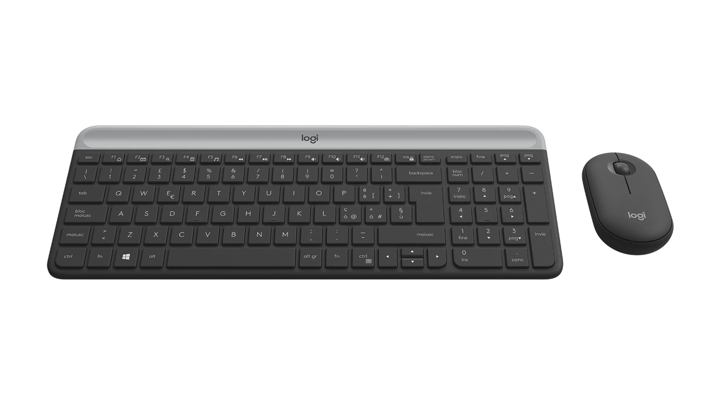 Zestaw bezprzewodowy Logitech MK470 Slim&amp;amp;Silent grafitowy