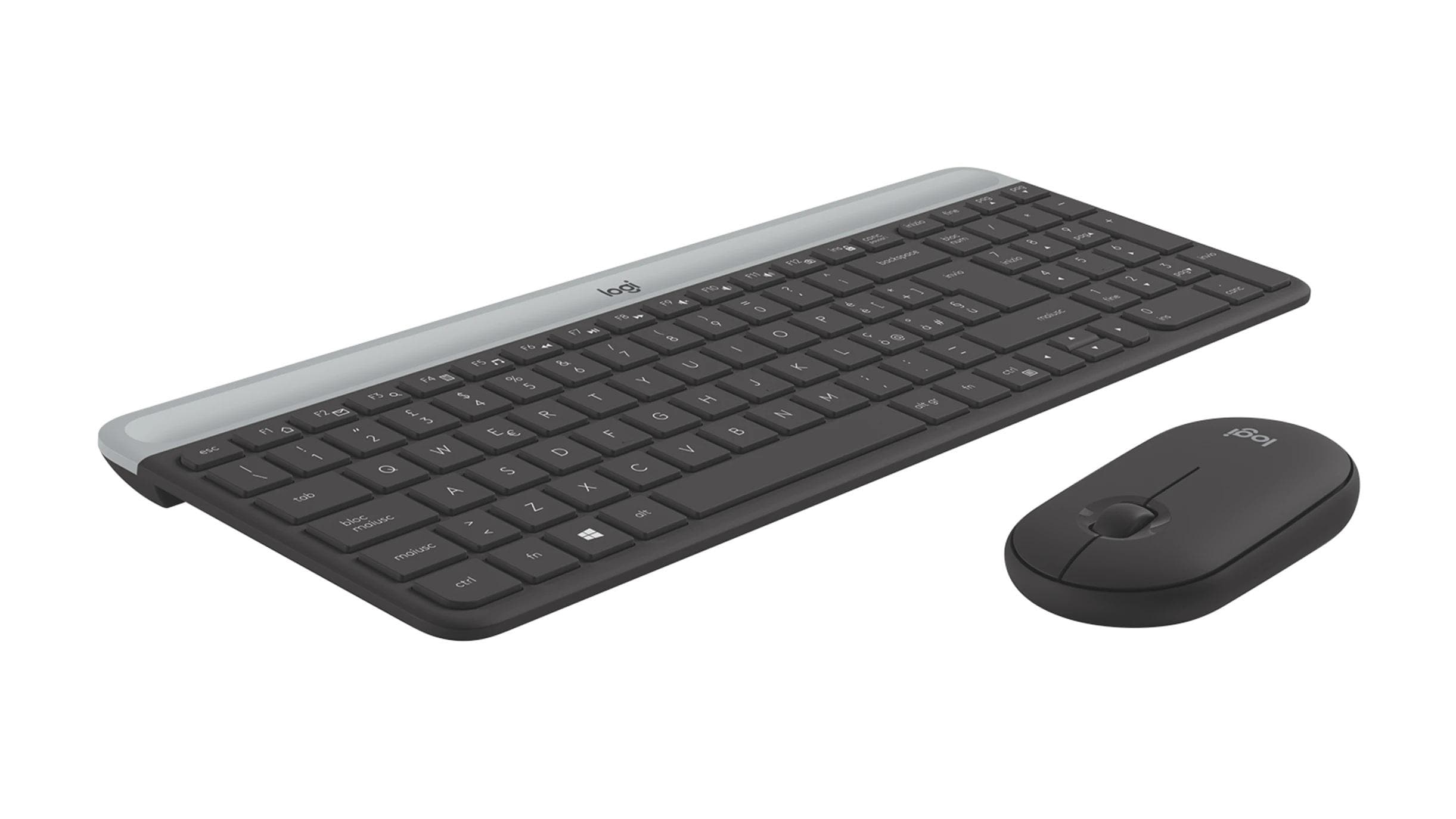 Zestaw bezprzewodowy Logitech MK470 Slim&amp;amp;Silent grafitowy